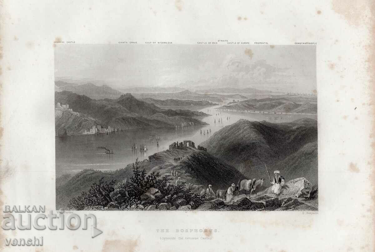 1850 - ENGRAVING - BOSPHORUS - ORIGINAL