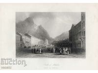 1840 - GRAVURA - Baile Mehadiei - ORIGINAL
