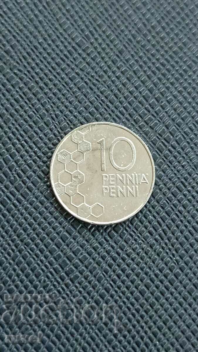 Finland 10 pence, 1992