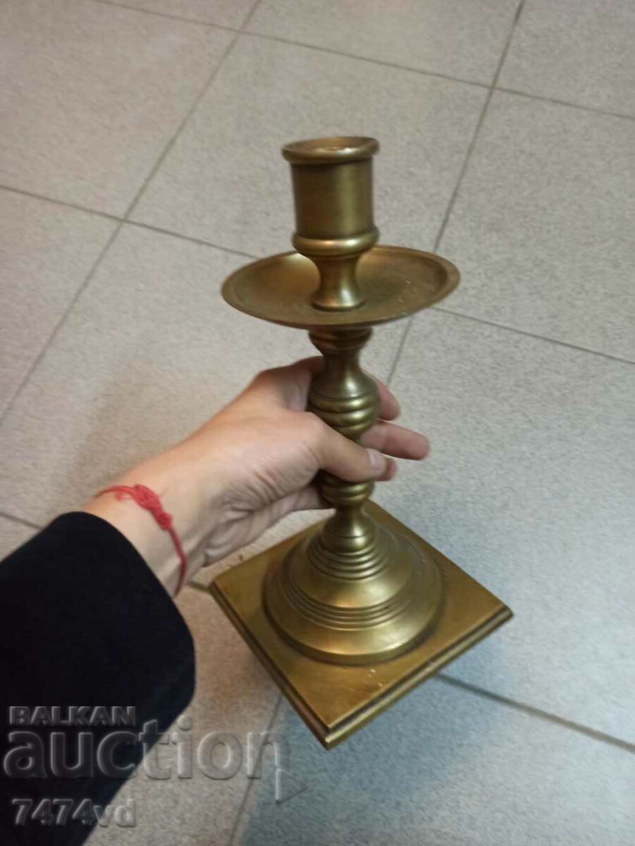 Auction MASSIVE BRONZE CANDLESTICK Auction MASSIVE BRONZE CANDLESTICK