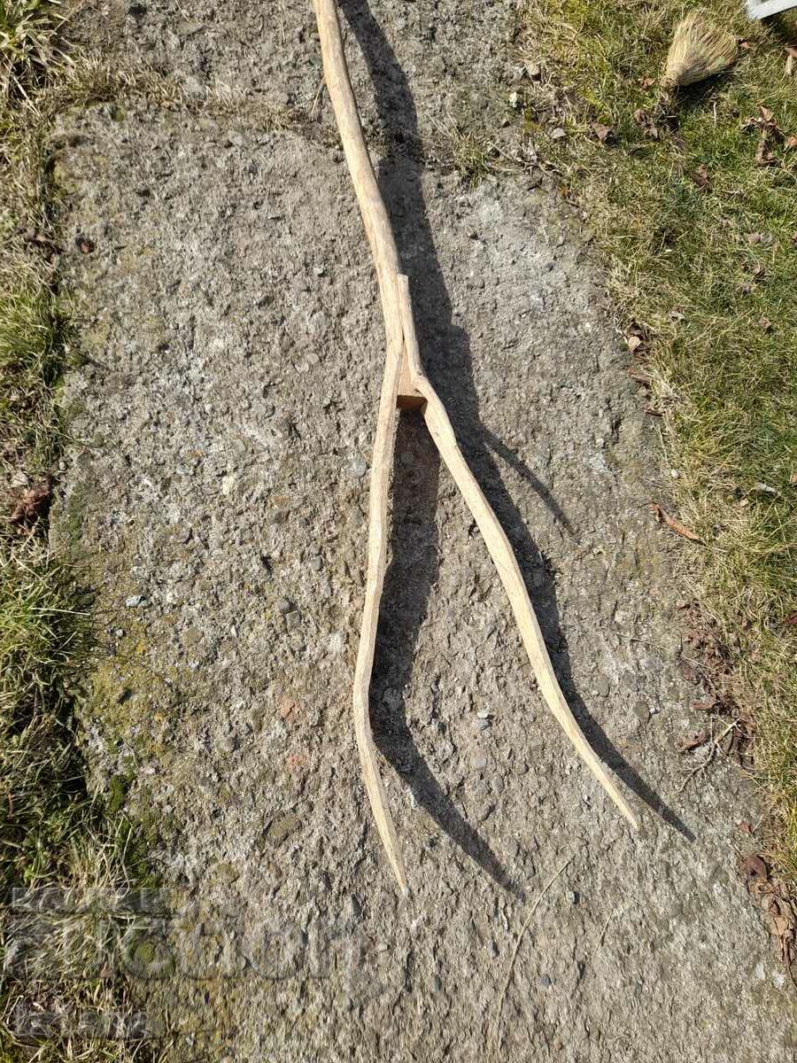 Auction  Old three-cornered wooden cottage