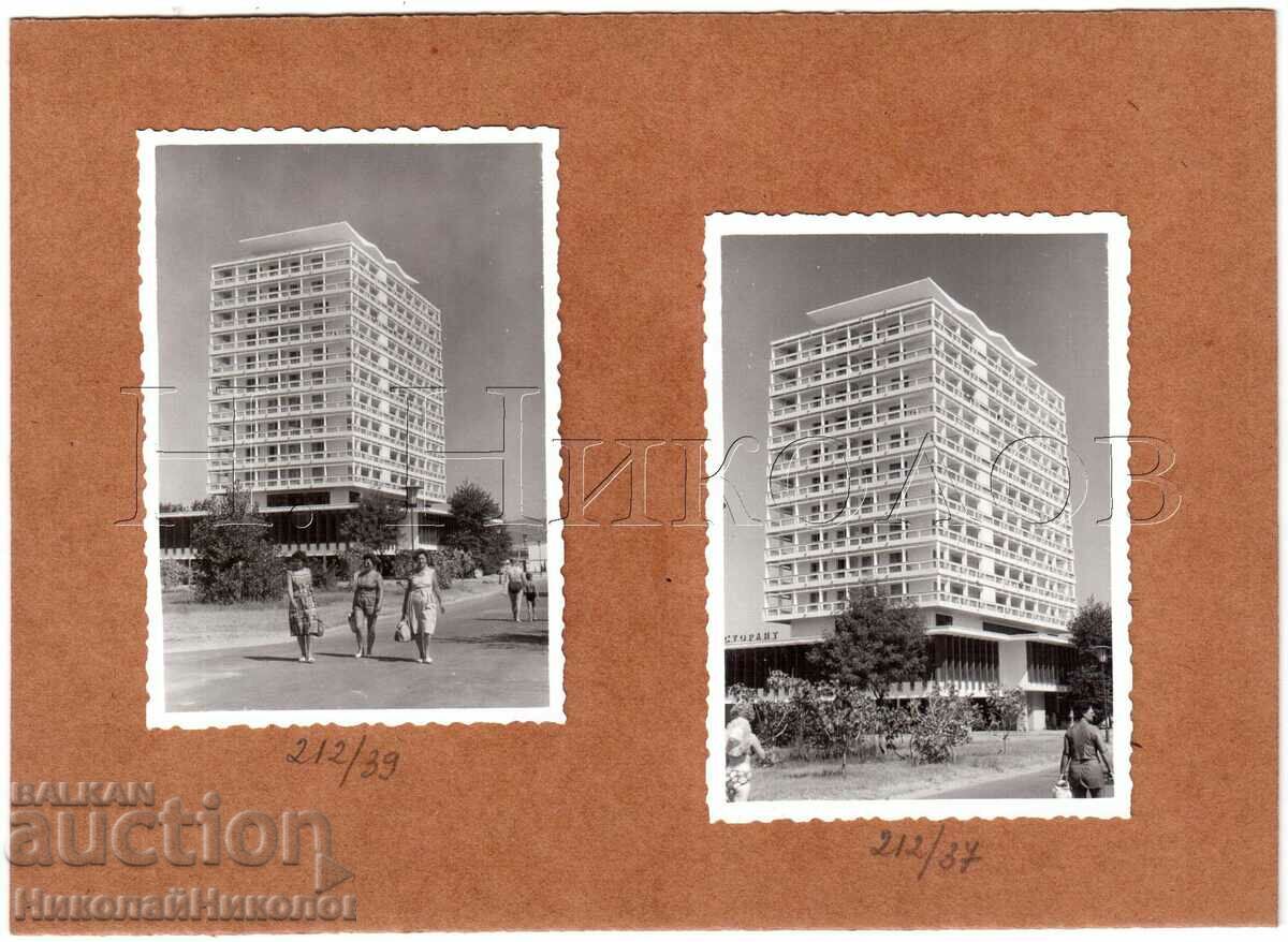 1962 4x FOTO MICI VECHI HOTEL SUNNY BEACH "GLOBUS" G654