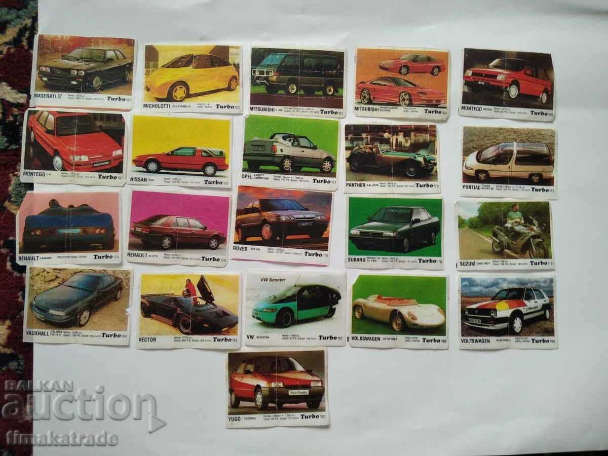 Lot of images of Turbo series gum from number 121 to 190 with price 29.99 BGN | € 15.33 Lot of images of Turbo series gum from number 121 to 190 with price 29.99 BGN | € 15.33