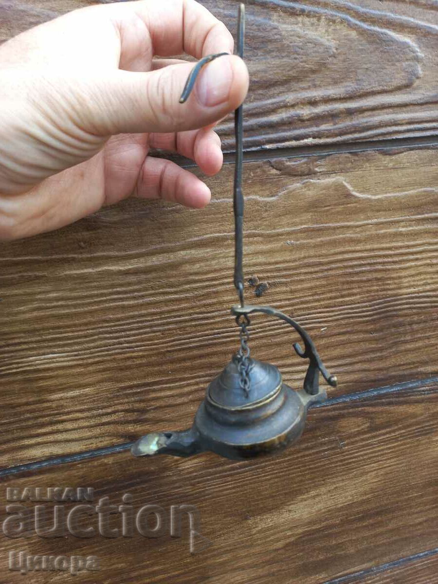 OLD BRONZE OIL LAMP with price 120.00 BGN | € 61.36
