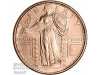 1 oz cupru - Golden State Mint Standing Liberty