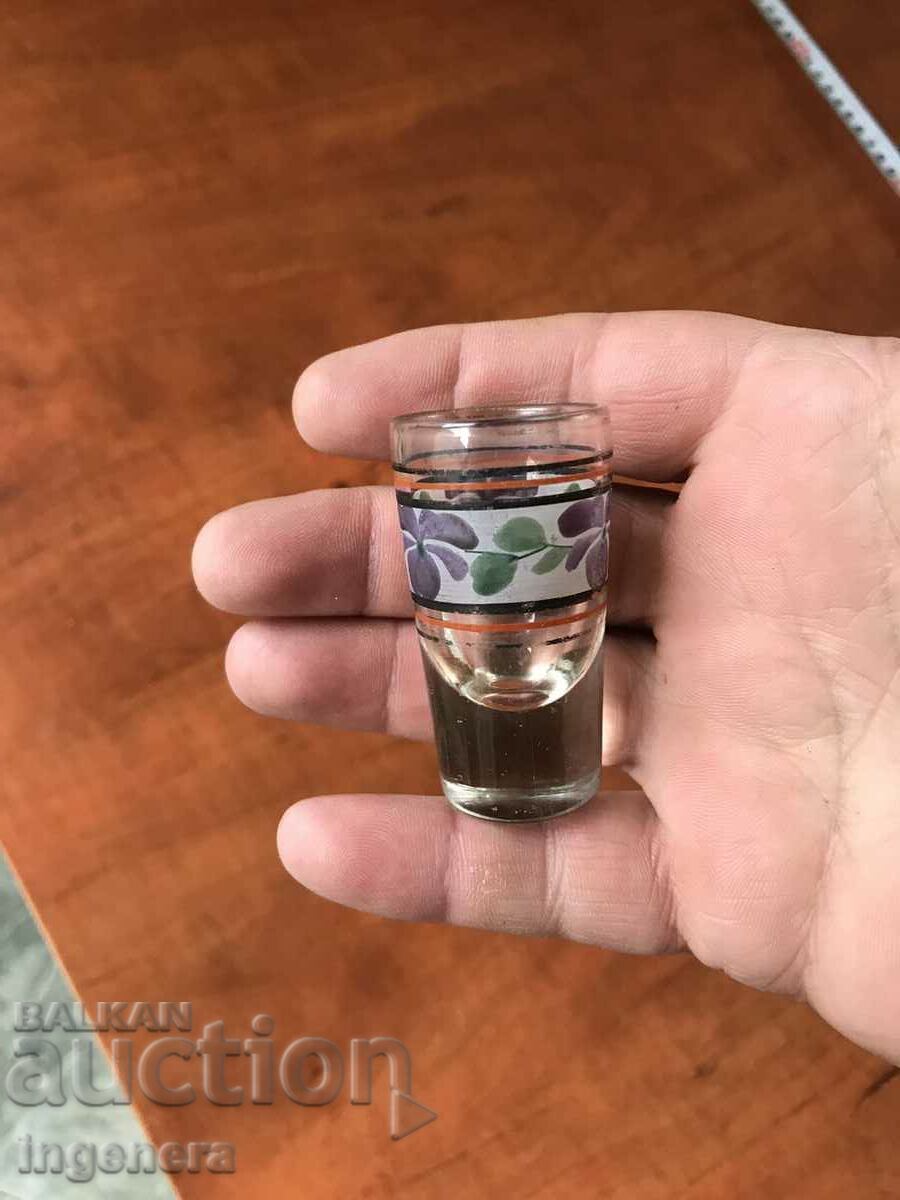 CUP CUP GLASS THICK EMBOSSED-10-15 ML. MINI with price 5.00 BGN | € 2.56