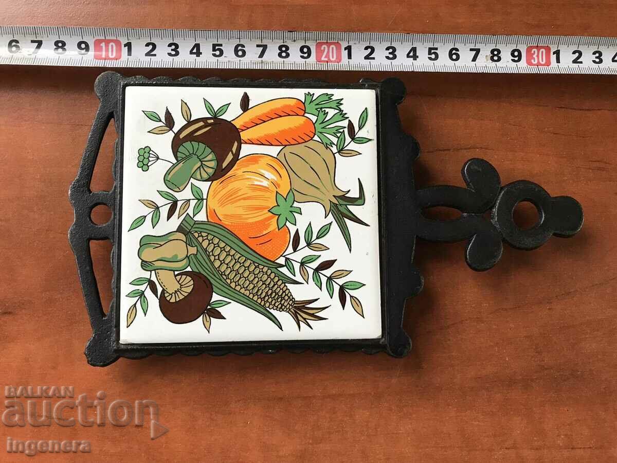 HOT METAL AND PORCELAIN PLATE NEW with price 14.00 BGN | € 7.16 HOT METAL AND PORCELAIN PLATE NEW with price 14.00 BGN | € 7.16
