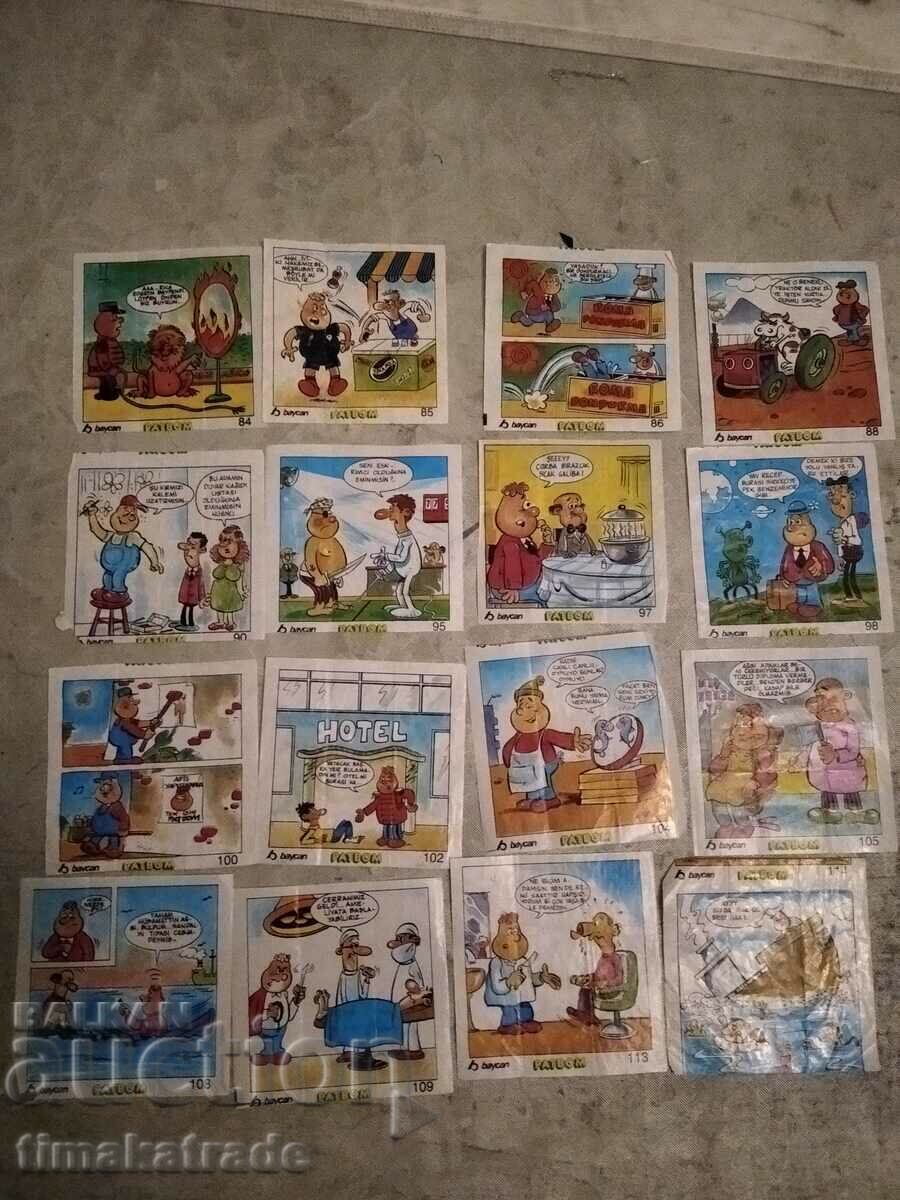 Лот картинки от дъвки PatBom серия  81-160 номер