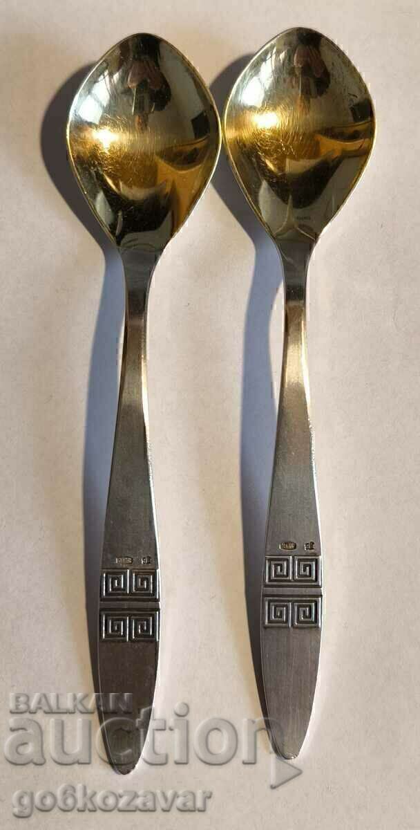 Linguri de argint marcaje URSS aurire perfect! - 5