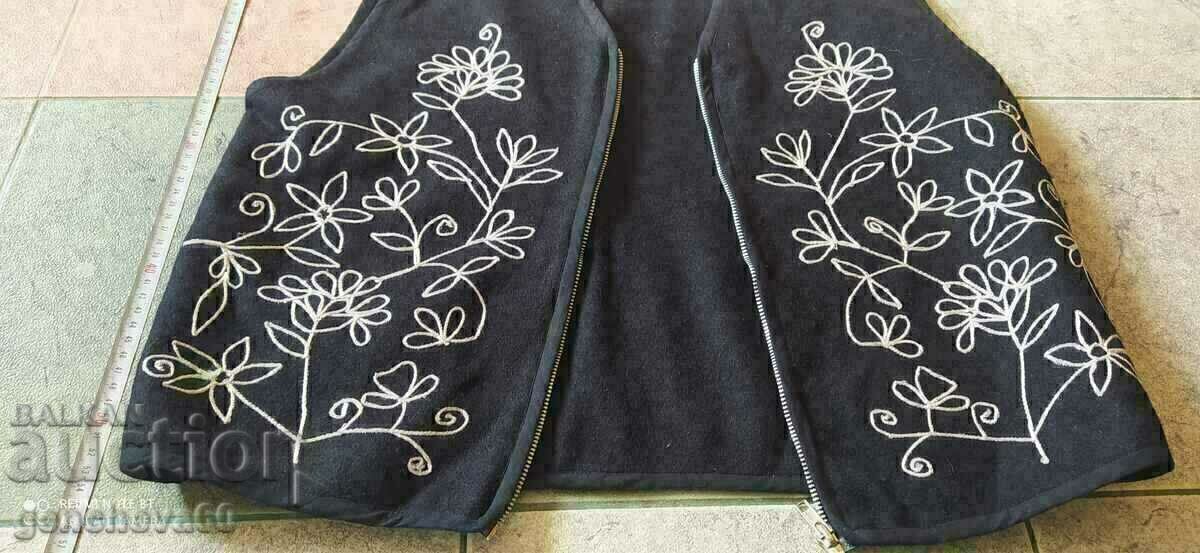 Corset din lana ETHNO cu broderie pentru costum - 6