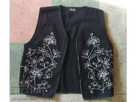 ETHNO wool vest with embroidery for costume