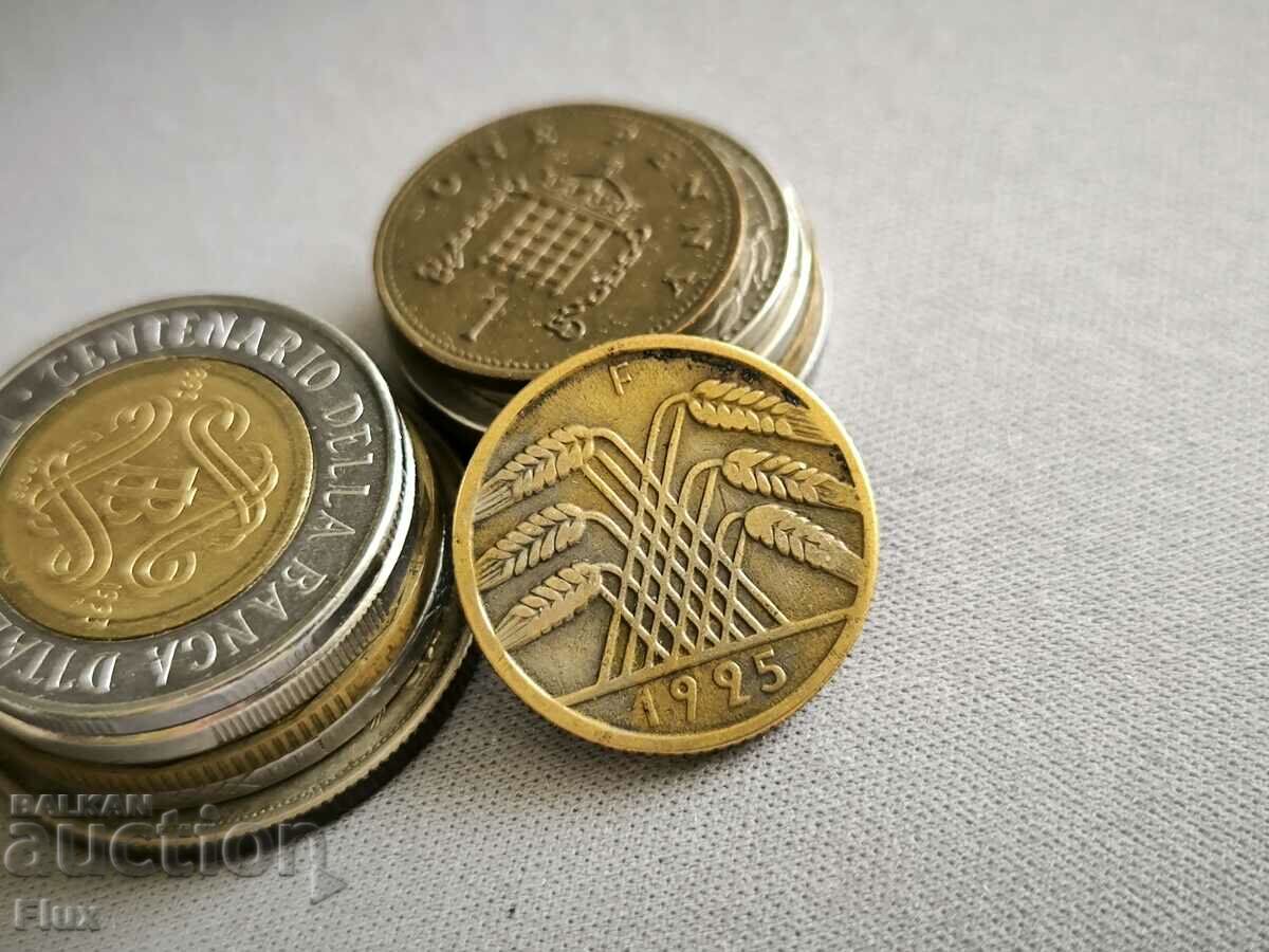 Reich Coin - Germany - 10 Pfennig | 1925; series F with price 4.00 BGN | € 2.05 Reich Coin - Germany - 10 Pfennig | 1925; series F with price 4.00 BGN | € 2.05