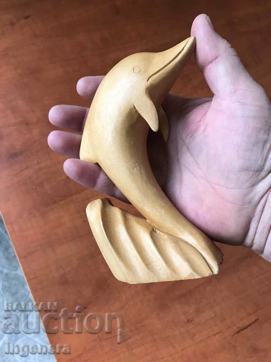 FIGURE WOOD PLASTIC CARVING STATUETTE SCULPTURE DOLPHIN with price 22.00 BGN | € 11.25 FIGURE WOOD PLASTIC CARVING STATUETTE SCULPTURE DOLPHIN with price 22.00 BGN | € 11.25
