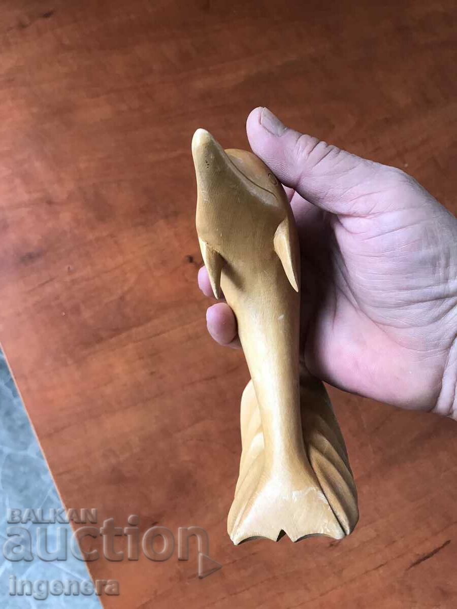 FIGURE WOOD PLASTIC CARVING STATUETTE SCULPTURE DOLPHIN - 5 FIGURE WOOD PLASTIC CARVING STATUETTE SCULPTURE DOLPHIN - 5