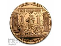 1 oz copper coin - $10 Bison Banknote