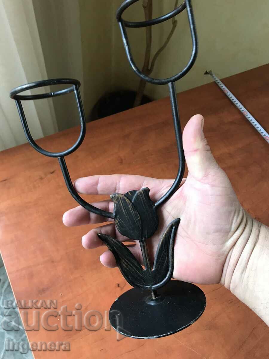 CANDLE STAND IKEBANA METAL NEST ORNAMENTS FORGED FIGURE with price 23.00 BGN | € 11.76 CANDLE STAND IKEBANA METAL NEST ORNAMENTS FORGED FIGURE with price 23.00 BGN | € 11.76