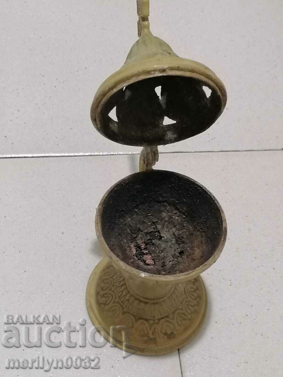 Old home candlestick for attaching incense cross, lamp - 5 Old home candlestick for attaching incense cross, lamp - 5