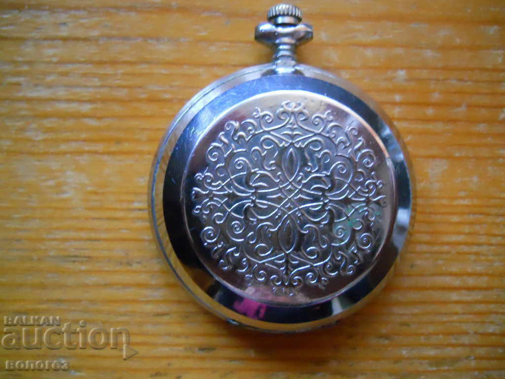 "Lightning" pocket watch with two lids - works
