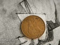 Монета - Великобритания - 1 пени | 1966г.