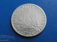 Франция 1904г. - 1 франк