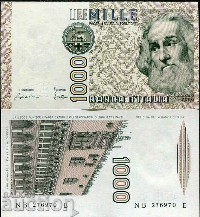 ИТАЛИЯ , 1000 лири , 1982 , UNC