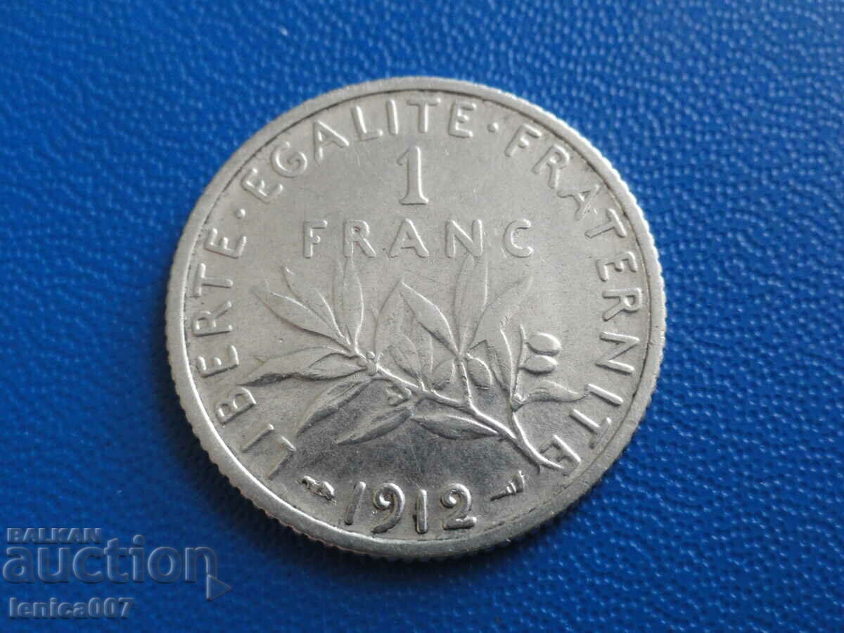 Auction France 1912 - 1 franc Auction France 1912 - 1 franc