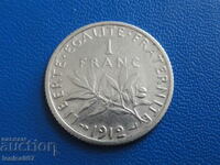 Франция 1912г. - 1 франк