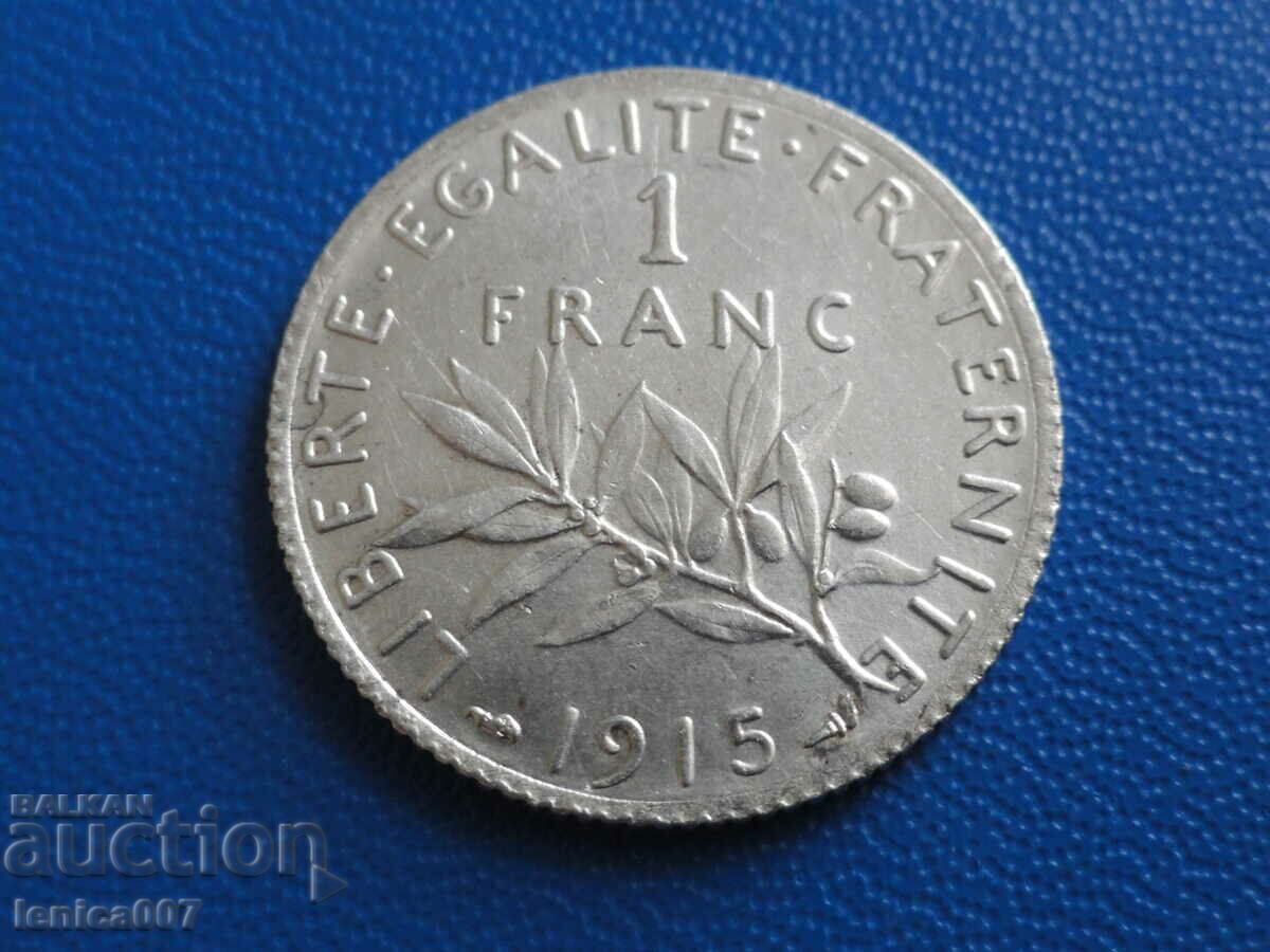 Auction France 1915 - 1 franc Auction France 1915 - 1 franc