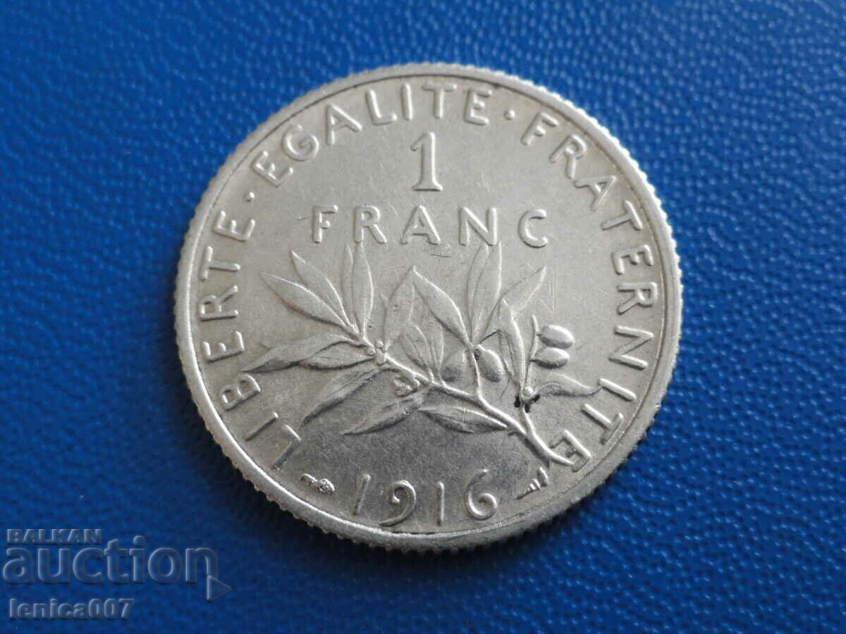 Auction France 1916 - 1 franc Auction France 1916 - 1 franc
