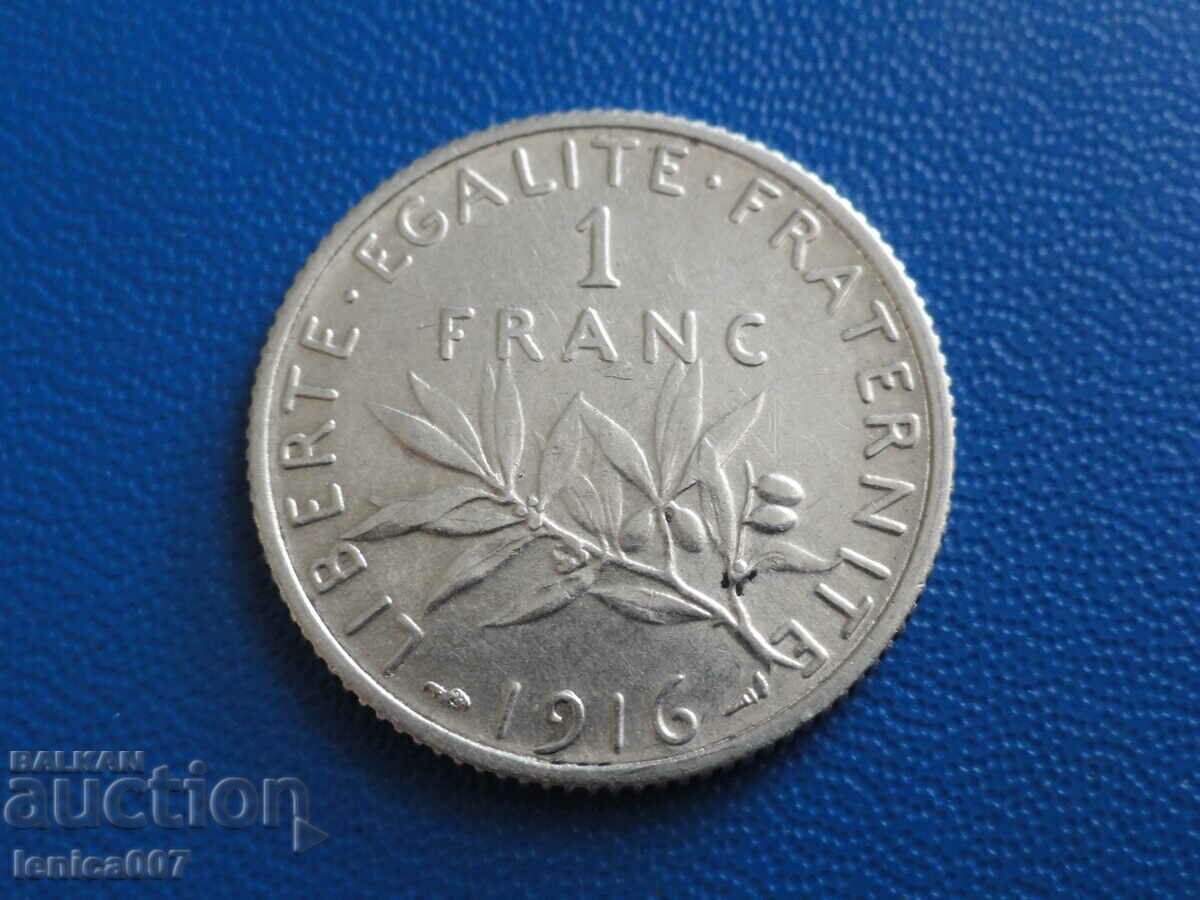 France 1916 - 1 franc - 5 France 1916 - 1 franc - 5
