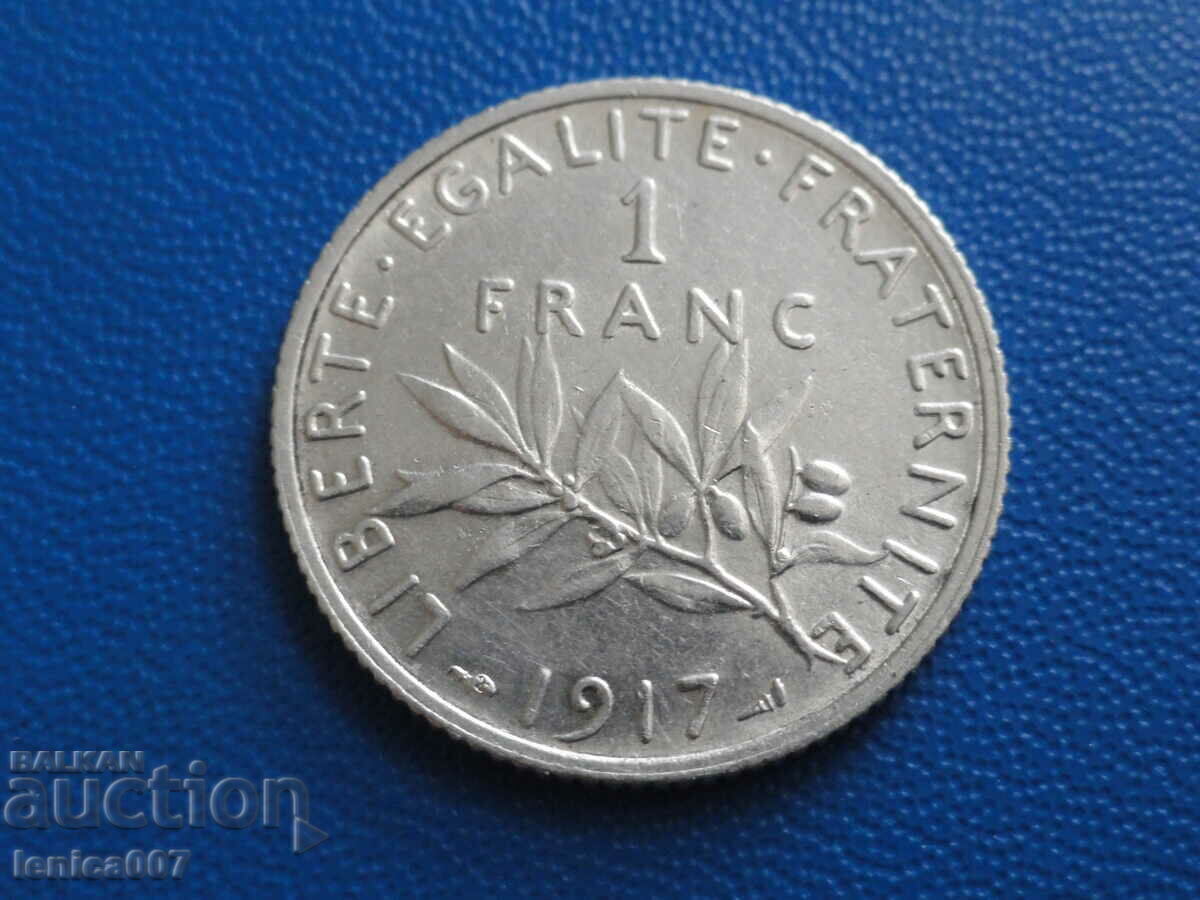 Auction France 1917 - 1 franc Auction France 1917 - 1 franc