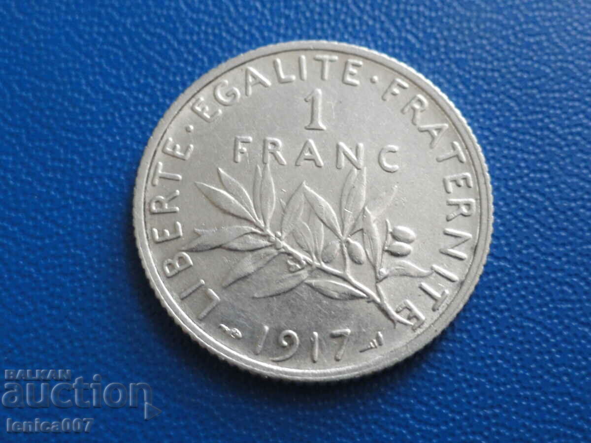 Франция 1917г. - 1 франк