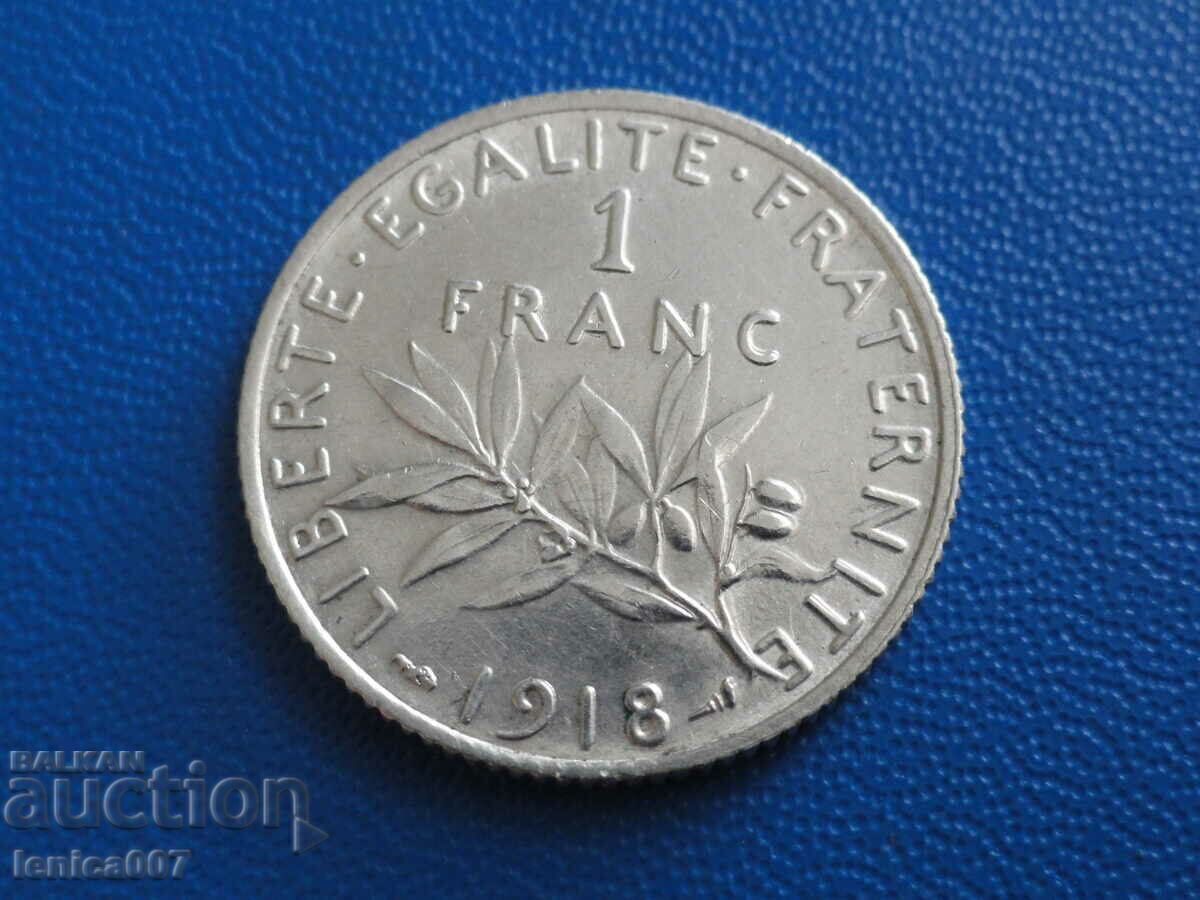 Auction France 1918 - 1 franc Auction France 1918 - 1 franc
