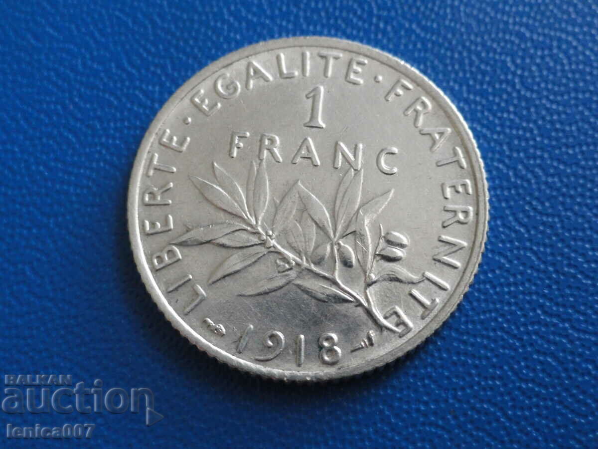France 1918 - 1 franc - 5 France 1918 - 1 franc - 5