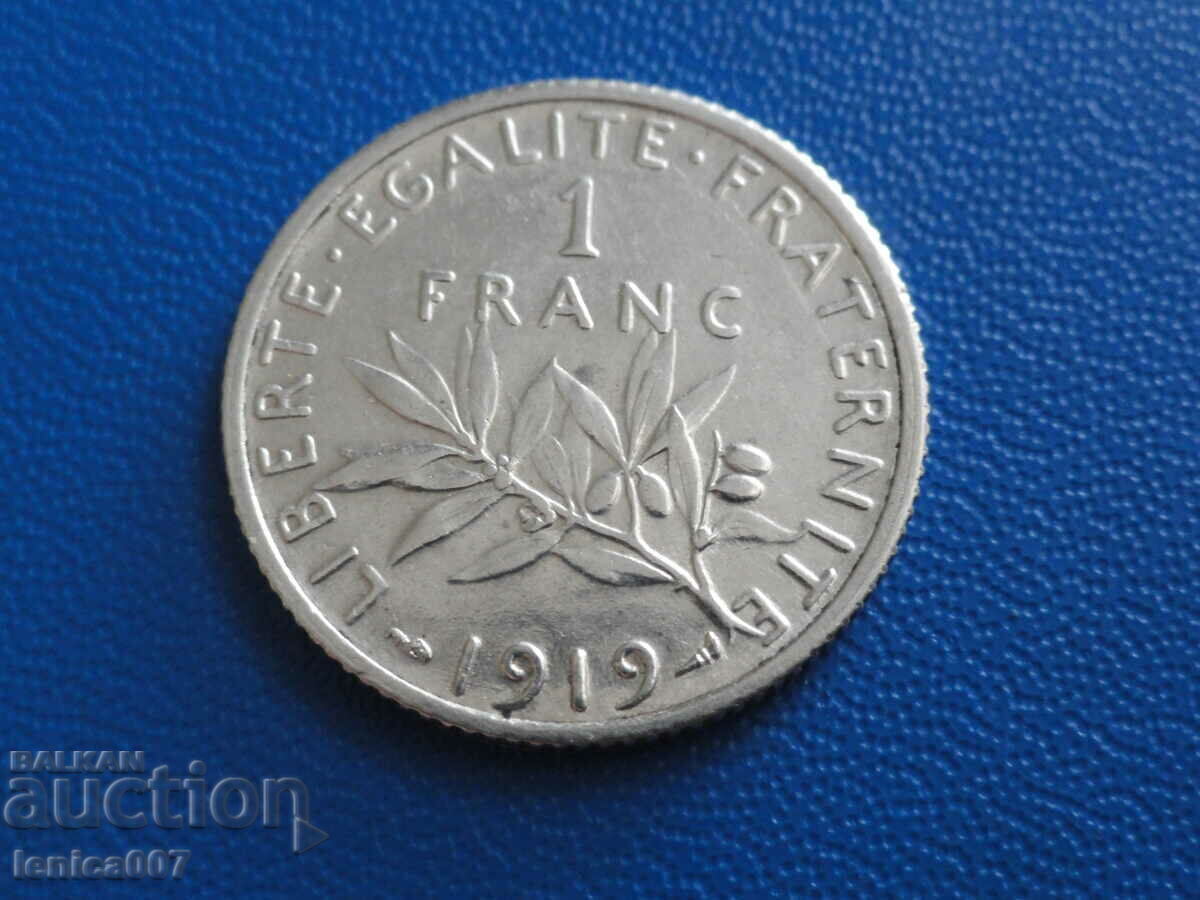 France 1919 - 1 franc - 5 France 1919 - 1 franc - 5