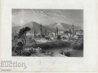 1878 - GRAVURA - Erzurum, Anatolia de Est, Turcia - ORIGINAL