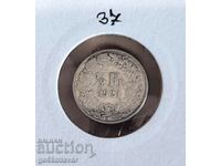 Ελβετία 1/2 φράγκο 1921 Ασήμι !
