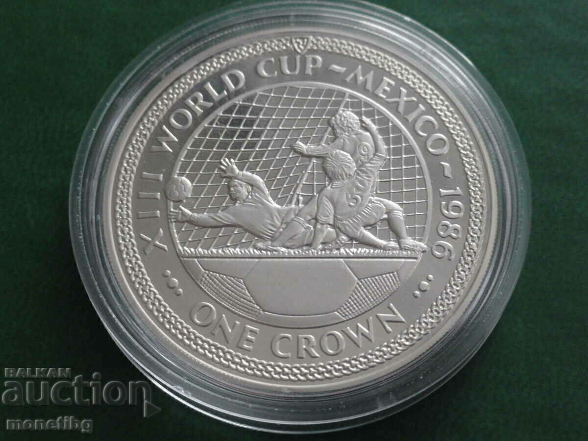 Auction Isle of Man 1996 - 1 crown "XIII SF Mexico '86" Auction Isle of Man 1996 - 1 crown "XIII SF Mexico '86"
