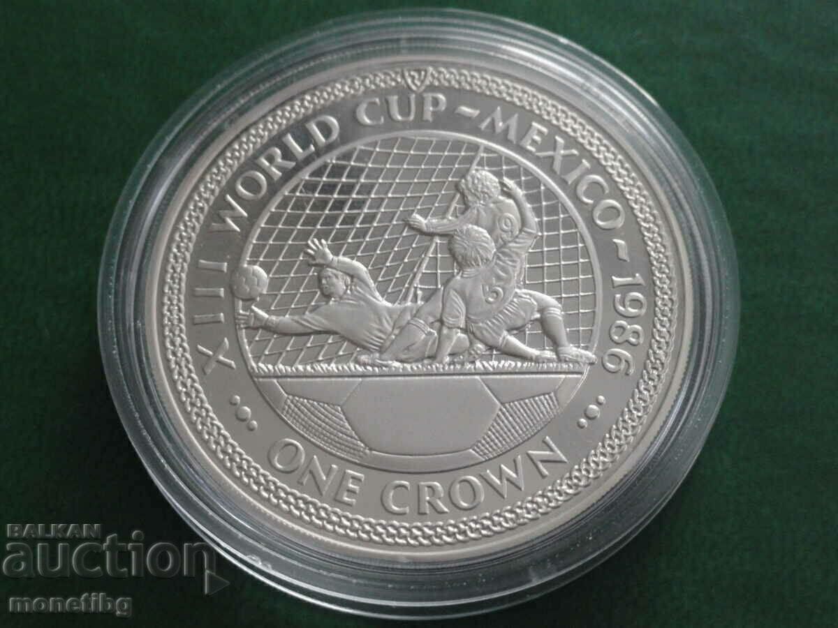 Isle of Man 1996 - 1 crown "XIII SF Mexico '86" - 5 Isle of Man 1996 - 1 crown "XIII SF Mexico '86" - 5