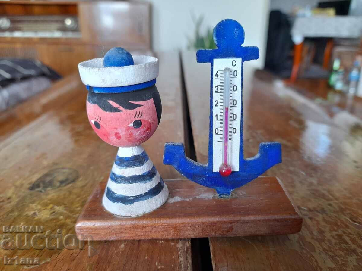 Auction Old souvenir sailor thermometer Auction Old souvenir sailor thermometer