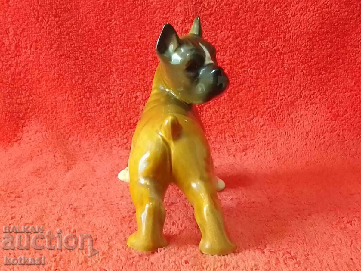 Old porcelain Boxer Dog Figure marked Germany - 5 Old porcelain Boxer Dog Figure marked Germany - 5