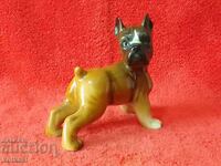 Old porcelain Boxer Dog Figure marked Germany