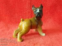 Old porcelain Boxer Dog Figure marked Germany