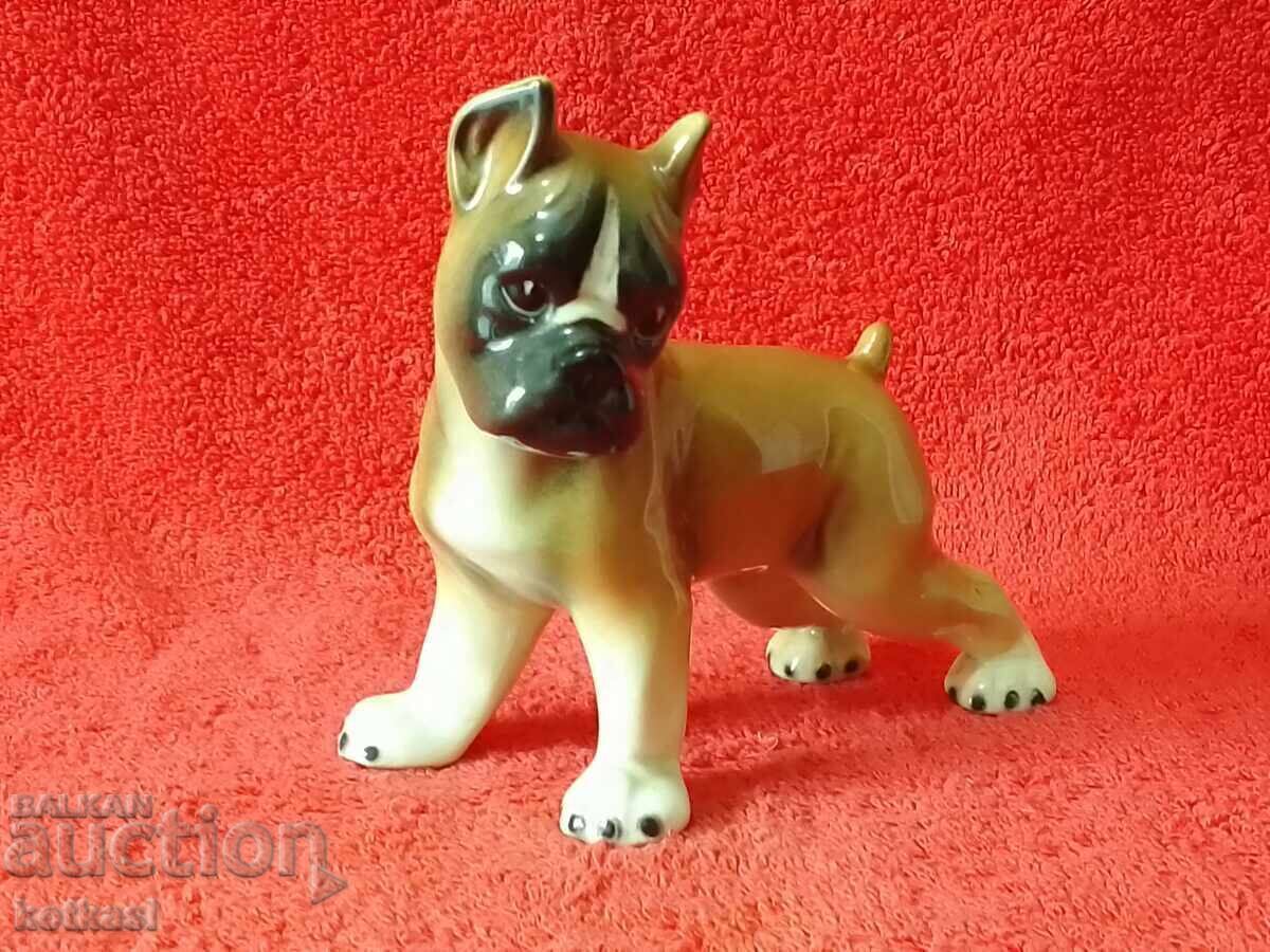 Old porcelain Boxer Dog Figure marked Germany with price 55.50 BGN | € 28.38 Old porcelain Boxer Dog Figure marked Germany with price 55.50 BGN | € 28.38