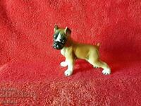 Old porcelain Boxer Dog Figure marked Germany