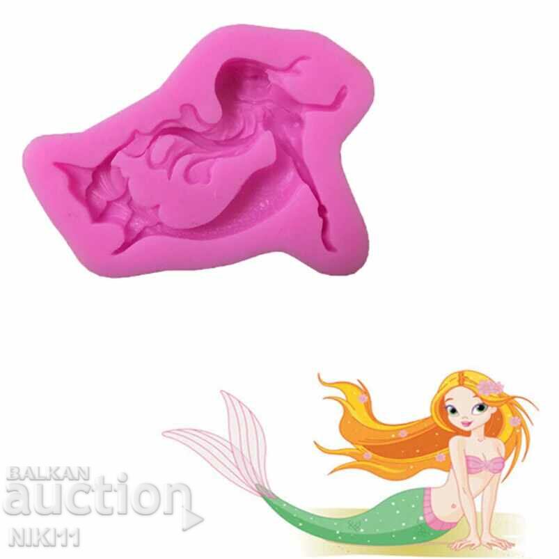 Silicone mold girl Mermaid for fondant, cake decoration with price 8.00 BGN | € 4.09 Silicone mold girl Mermaid for fondant, cake decoration with price 8.00 BGN | € 4.09