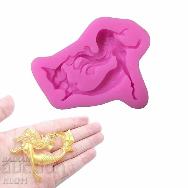 Auction Silicone mold girl Mermaid for fondant, cake decoration Auction Silicone mold girl Mermaid for fondant, cake decoration