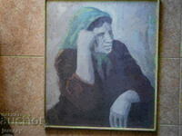 "In anticipation" portrait Dragomir Dragiev m.b.fazer 48x56cm.