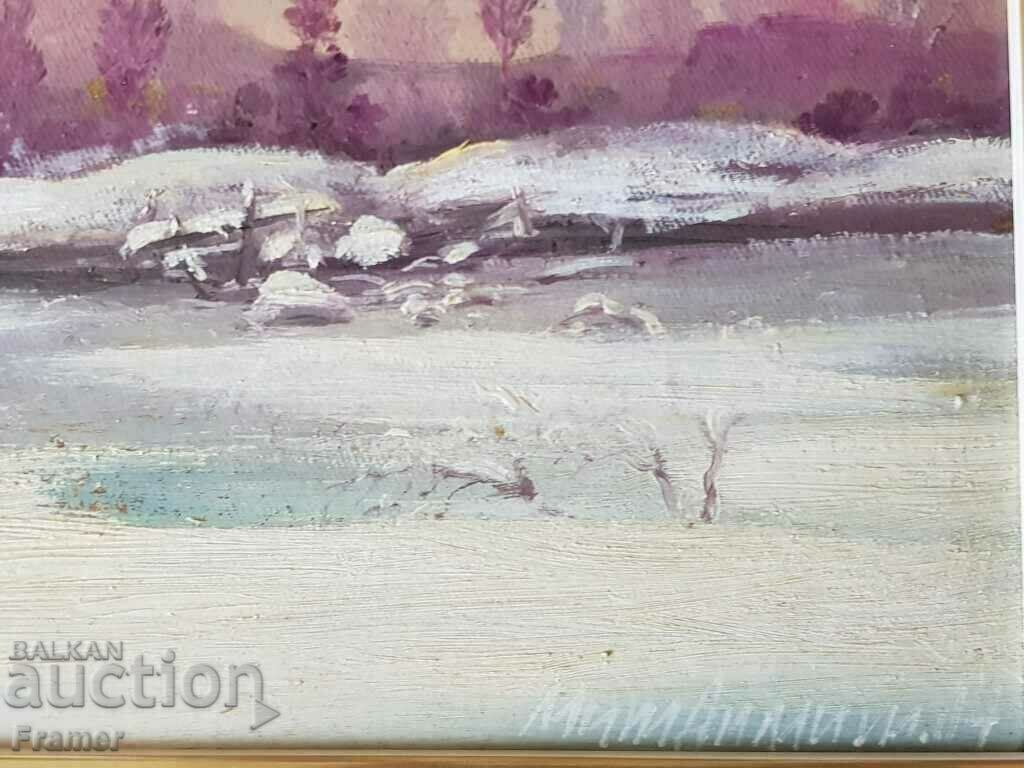 Delivery of Mitko Dimitrov Winter near Iskara 2003. oil paints