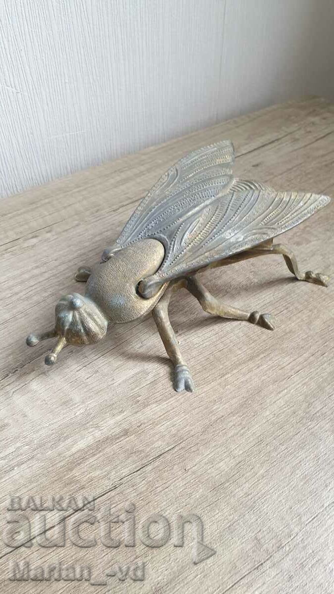 Large bronze fly - ashtray-20 cm
